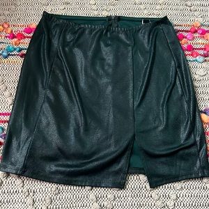 Faux alligator print skirt